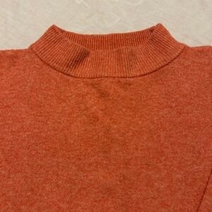a new day Women's Cowl Neck Sweater in warm orange